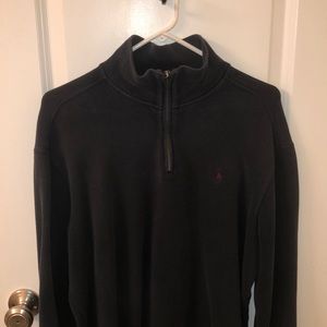 Black Polo Quarter Zip Pullover